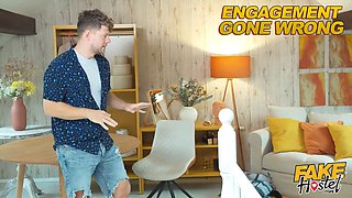 Faux hostel - jizzing inwards strange chick and asking her to marry leads to fun three way
