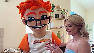 Hot housewife with small tits enjoys intense sex session