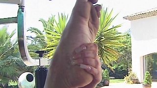 Big Boobed Muscled French MILF Enjoys Dick in Ass
