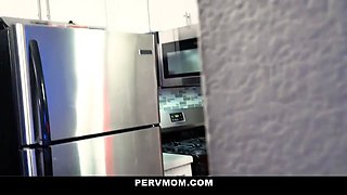 Penis starved stepmom gobbles stepson's cock for breakfast