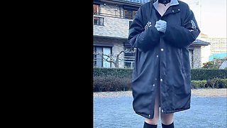 bondage public flashing