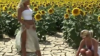 Two Amazing Busty Blonde Lesbians Masturbate Their Pussy With Dildos Until They Cum