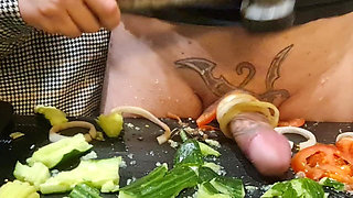 CBT. Extreme Dick and Urethral Torment in the Kitchen! Cooking Cock 2. Episode 3/3. Full.