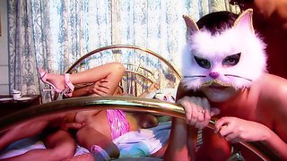 Group Sex with Kit Lee and Kat Lee Are Horny and Have Their Pussies Opened