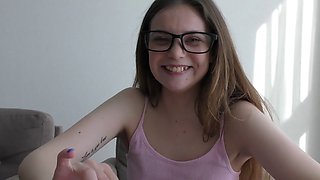 Shy schoolgirl seduces her teacher with a wet pussy and gets drilled in class