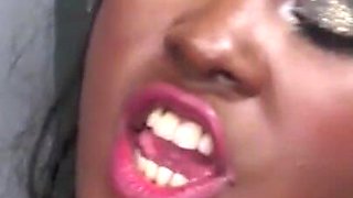 Anal orgasm of ebony babe