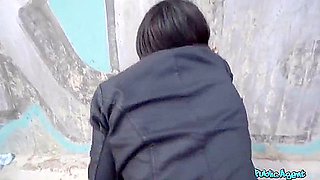 Linda Gonzales - Cute Ebony Latina Gets Fucked In Public