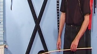 Cum-eating ending of a hot BDSM action with a German slut