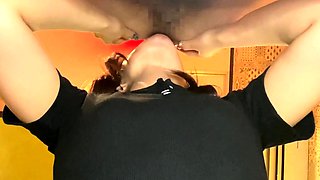Amateur Asian College Teen Gives Blowjob