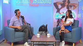 5 Orgasms In A Row Until Her Legs Are Shaking Podcast - Juan Bustos And Gemma Leone