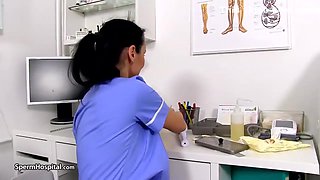 This Nurse Wants To Catch His Spunk And Analyse It