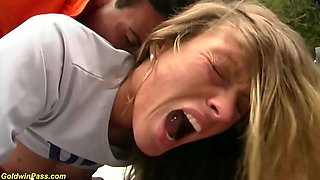 German Outdoor Anal Orgy in Snow - Rough Group Sex & Deepthroat
