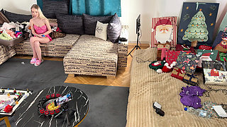 Carolina and Nata Hot Petite College Girls in Short Mini Skirts No Panties Rc Car Challenge