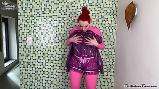 Dressing up in Pink & Purple Latex
