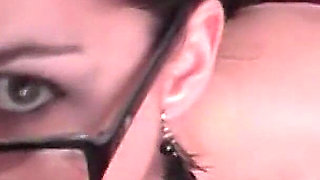 Sexy Teen Secretary Giving the Perfect Blowjob for Boss