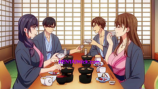 Married Couple Swap - Hot Springs of Infidelity - Hentai Uncensored - SUB