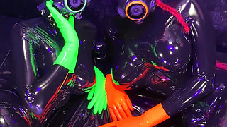 Glowing Through the Darkness. Happy Gas Mask Monday!