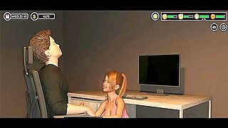 Man Of The House - Stepsister Wearing Sexy Lingerie - 3d Animated