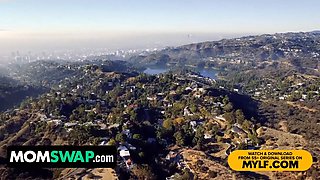 Basketball game with fuckslut stepmoms leads to a foursome fuckfest gangbang - momswap