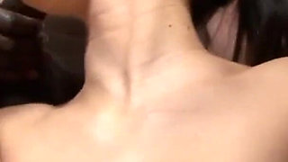 Gorgeous brunette knows how to satisfy big dicks