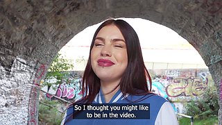 Public Agent Big lips big tits POV blowjob hardcore sex