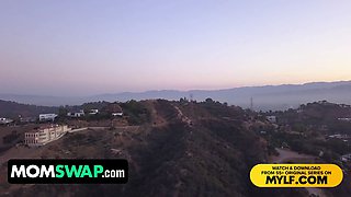 Step moms & step sons los angeles getaway feat. barbie perceives & alexis abbey - momswap group fuck