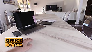 Maya Bijou spread legs for her boss and didn't regret it POV