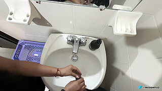 Horny cheater helps me with my penis