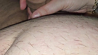 Step mom saw step son big dick in erection and handjob him hard