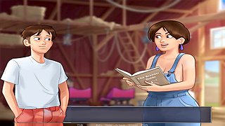 Steamy milf mom moans seductively during a neighbor affair