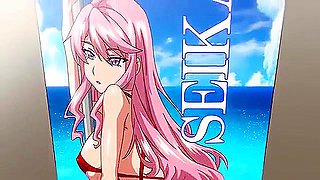 They show each other how to masturbate, then bukkake and cum inside each other.