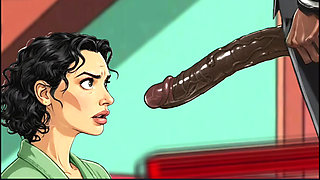 American MILF 2: Married Housewife and Two Big Black Cocks. Cartoon. Comic