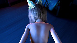 College Teen Riding Cock to the Beat (3d Animation - Vam)