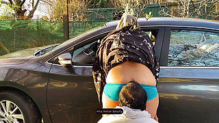 Hijab MILF Outdoor Car Romance - Ass Kissing, Face Sitting and Big Ass Love Making