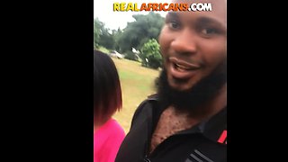 Big Tits African Girlfriend Fingering