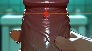 Mega-fucker Awakens: Future Slut Kira Gags on 30cm Virgin Cock in Ai Anime Hentai