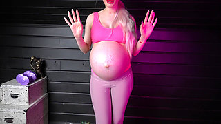 Pregnant Sport Coach and Labors on the Last Weeks