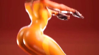 Tracer Exercising Her Slutty Cunt Hole for BBC