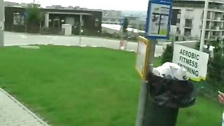 Fucking at the bus stop