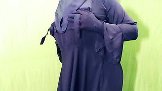 Indian beautiful hijabi muslim couple thirsty for fuck