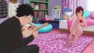 Wild Hentai Sex with Pervy Stepsis - Rough Fuck & Creampie in HD Anime