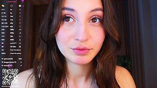 Stunning teen temptress arousing adult video