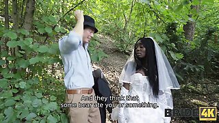Bride 4K featuring Zaawaadi's black cheating bride porn