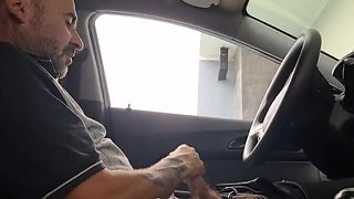 Risky Public Jerk Off to College Teens - Redhead Amateur Blowjob in Car 4K