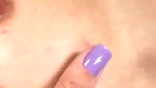 Katie Summers blonde teen sucks and fucks cock and gets her own creampie