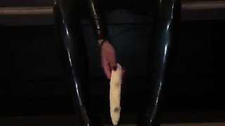 Amateur striptease and Solo masturbation