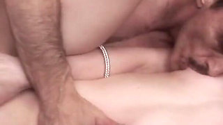 Older mature guy gets to fuck this perfect perky tit teenage slut chick