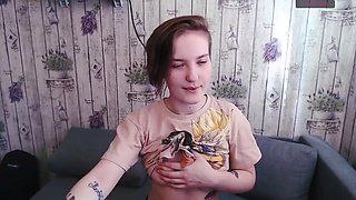 Tomboy friend punished my big boobs