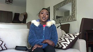 Big ass African teen riding big cock