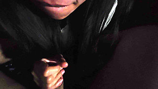 Asian Dominatrix Decides to Milk His Slave by Deep Throat